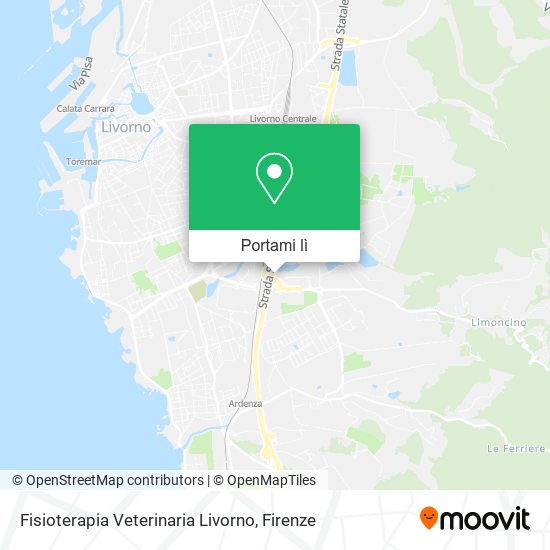 Mappa Fisioterapia Veterinaria Livorno