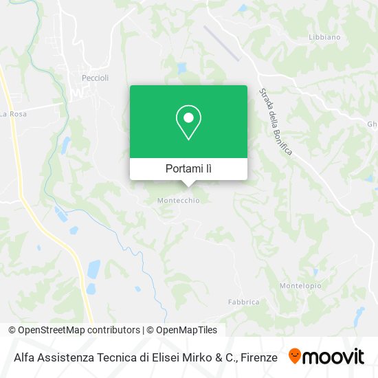 Mappa Alfa Assistenza Tecnica di Elisei Mirko & C.