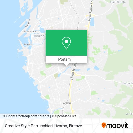 Mappa Creative Style Parrucchieri Livorno