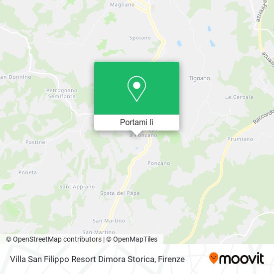 Mappa Villa San Filippo Resort Dimora Storica