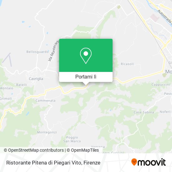 Mappa Ristorante Pitena di Piegari Vito