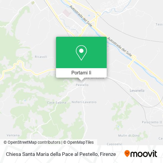 Mappa Chiesa Santa Maria della Pace al Pestello