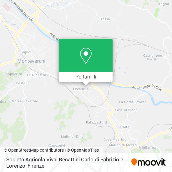 Mappa Società Agricola Vivai Becattini Carlo di Fabrizio e Lorenzo