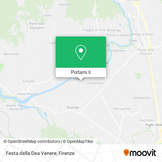 Mappa Festa della Dea Venere