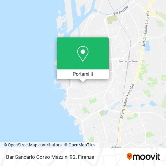 Mappa Bar Sancarlo Corso Mazzini 92
