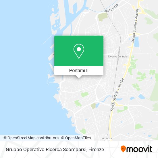 Mappa Gruppo Operativo Ricerca Scomparsi