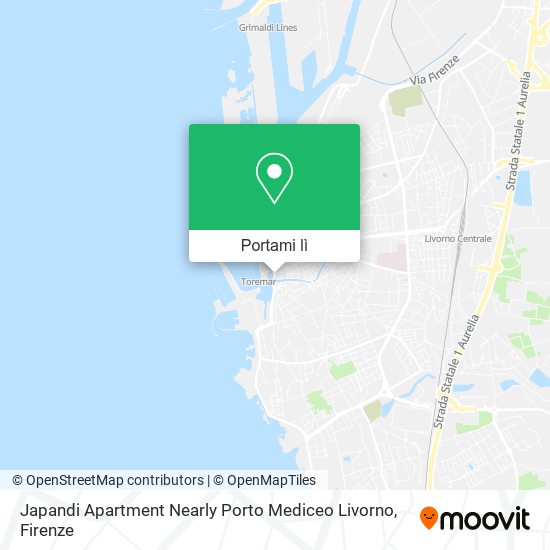 Mappa Japandi Apartment Nearly Porto Mediceo Livorno