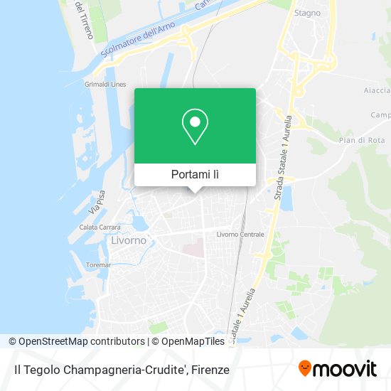Mappa Il Tegolo Champagneria-Crudite'