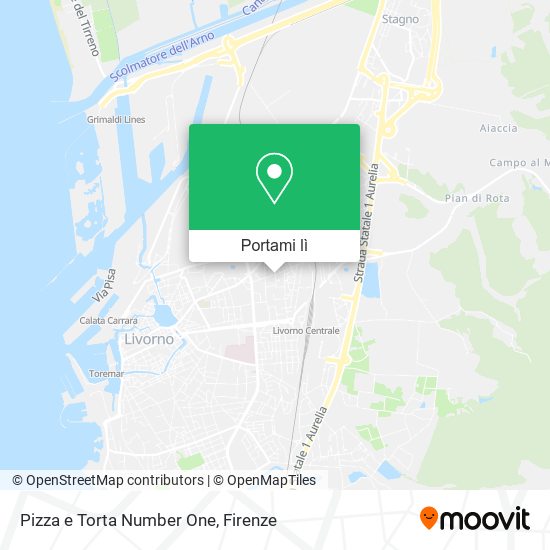 Mappa Pizza e Torta Number One
