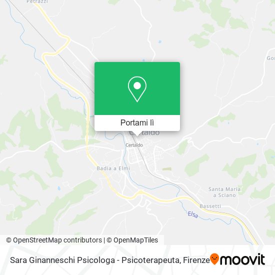 Mappa Sara Ginanneschi Psicologa - Psicoterapeuta