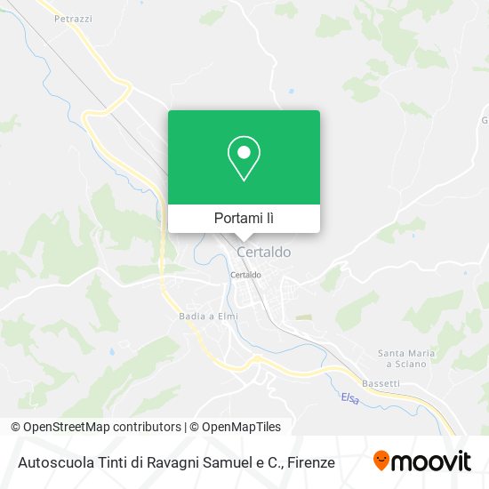 Mappa Autoscuola Tinti di Ravagni Samuel e C.