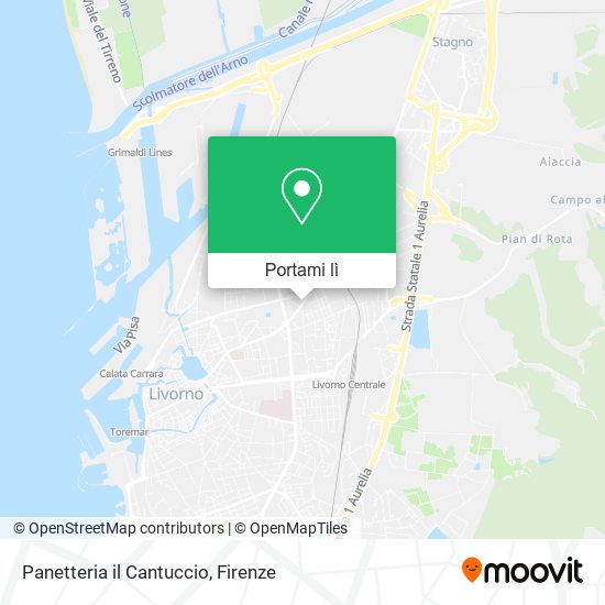 Mappa Panetteria il Cantuccio