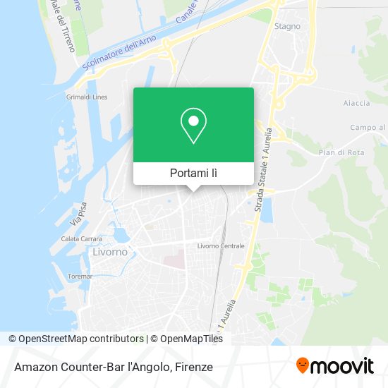 Mappa Amazon Counter-Bar l'Angolo