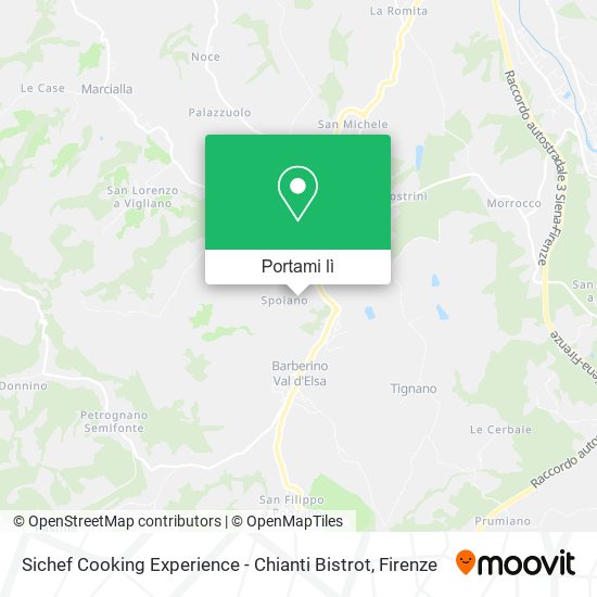 Mappa Sichef Cooking Experience - Chianti Bistrot