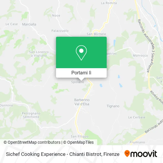 Mappa Sichef Cooking Experience - Chianti Bistrot