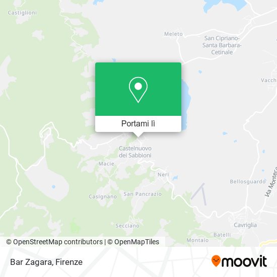 Mappa Bar Zagara