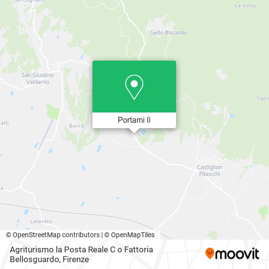 Mappa Agriturismo la Posta Reale C o Fattoria Bellosguardo