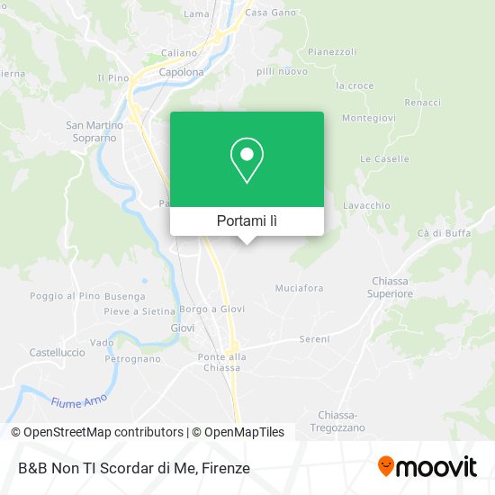 Mappa B&B Non TI Scordar di Me