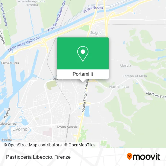 Mappa Pasticceria Libeccio