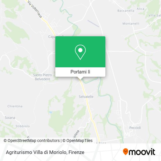 Mappa Agriturismo Villa di Moriolo