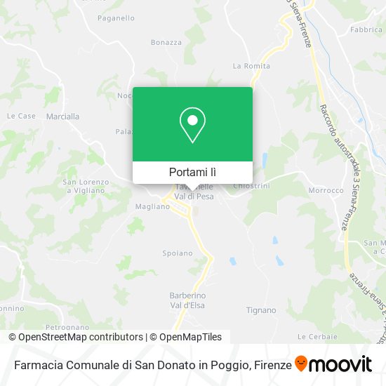 Mappa Farmacia Comunale di San Donato in Poggio