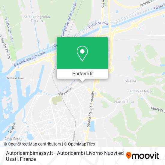 Mappa Autoricambimassy.It - Autoricambi Livorno Nuovi ed Usati