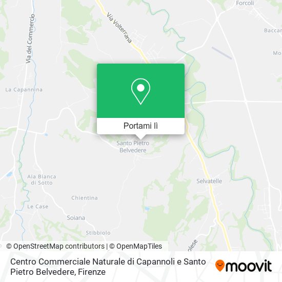 Mappa Centro Commerciale Naturale di Capannoli e Santo Pietro Belvedere