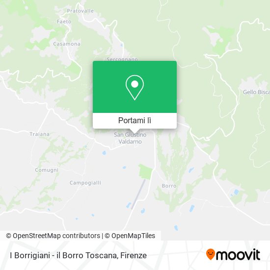 Mappa I Borrigiani - il Borro Toscana