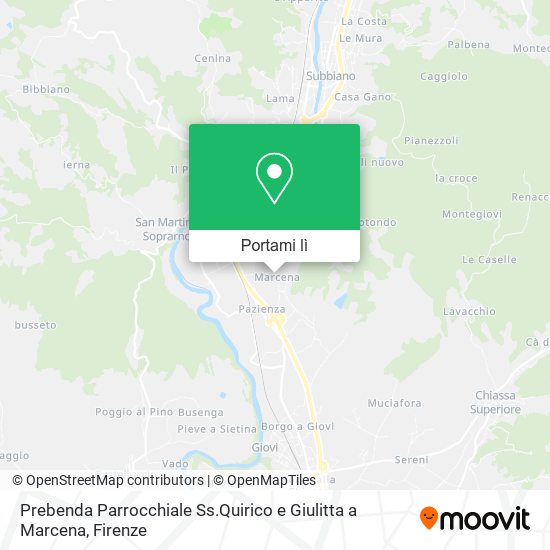 Mappa Prebenda Parrocchiale Ss.Quirico e Giulitta a Marcena