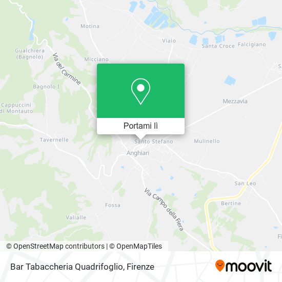 Mappa Bar Tabaccheria Quadrifoglio
