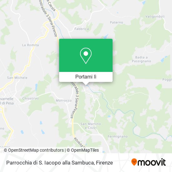 Mappa Parrocchia di S. Iacopo alla Sambuca