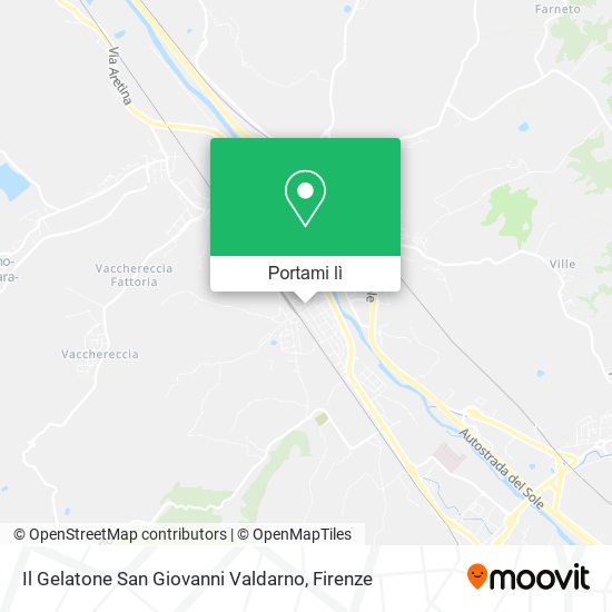 Mappa Il Gelatone San Giovanni Valdarno