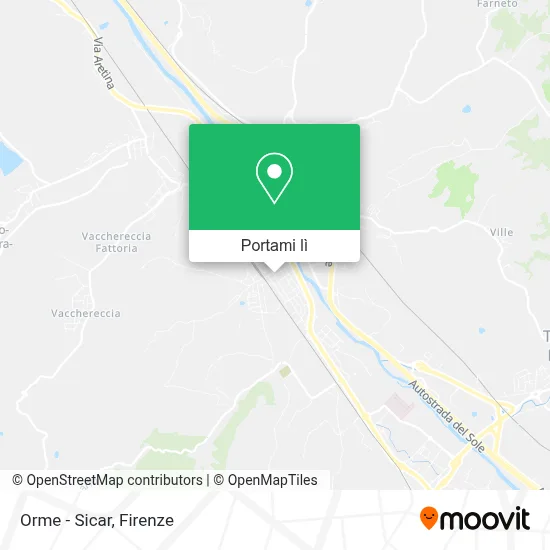 Mappa Orme - Sicar
