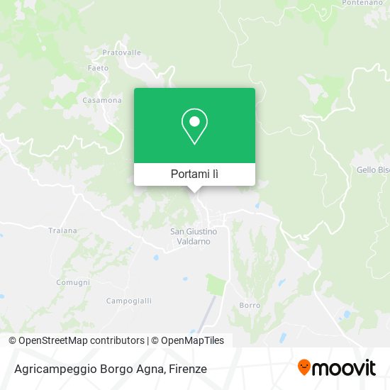 Mappa Agricampeggio Borgo Agna