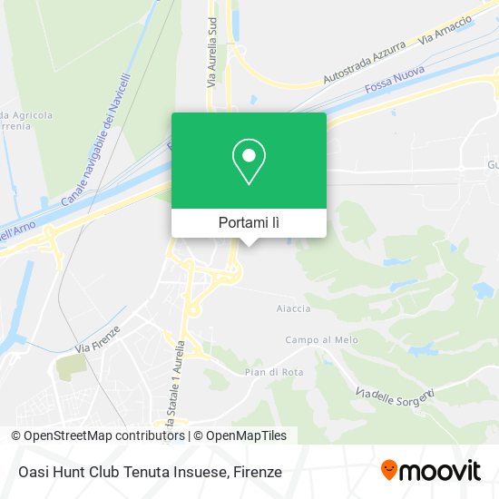 Mappa Oasi Hunt Club Tenuta Insuese