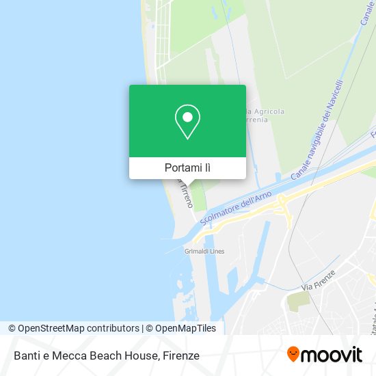 Mappa Banti e Mecca Beach House