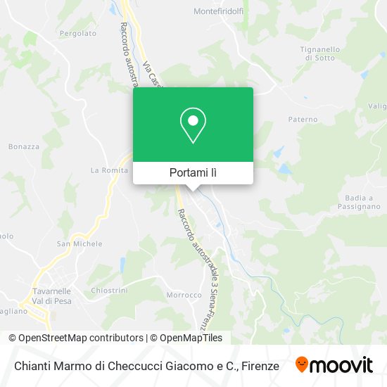 Mappa Chianti Marmo di Checcucci Giacomo e C.
