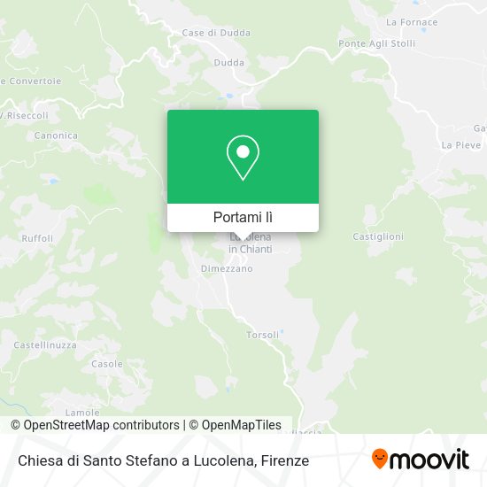 Mappa Chiesa di Santo Stefano a Lucolena