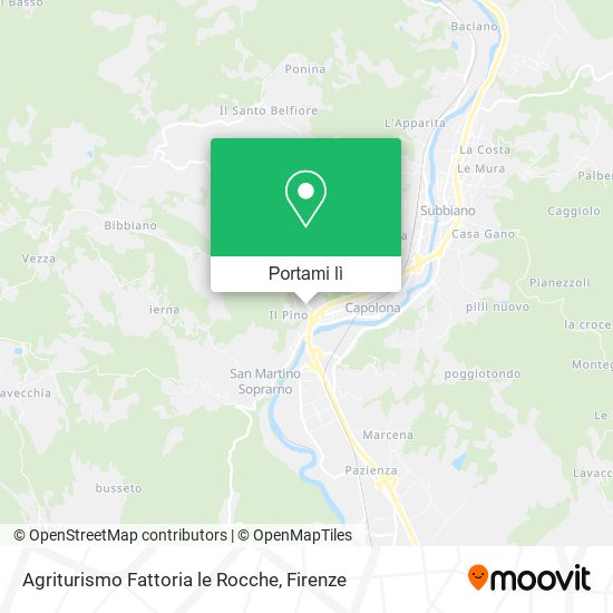 Mappa Agriturismo Fattoria le Rocche