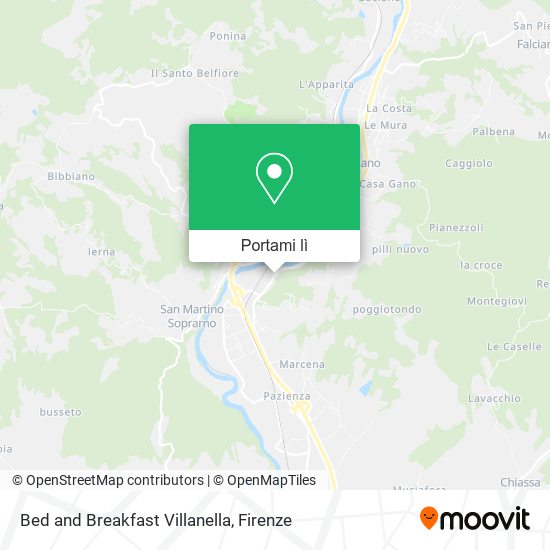Mappa Bed and Breakfast Villanella