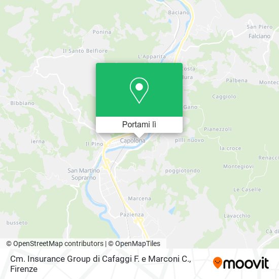 Mappa Cm. Insurance Group di Cafaggi F. e Marconi C.