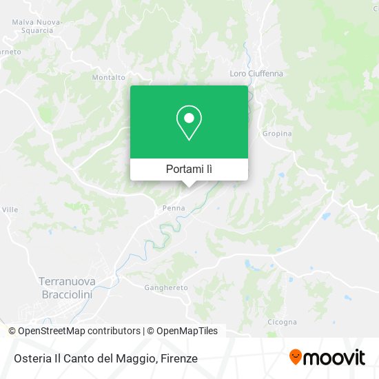 Mappa Osteria Il Canto del Maggio
