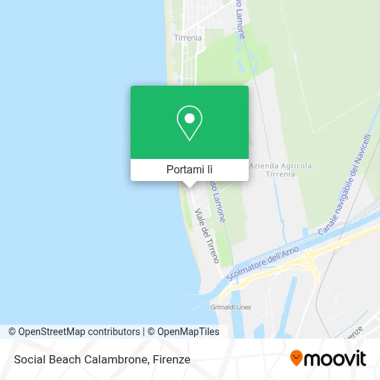 Mappa Social Beach Calambrone