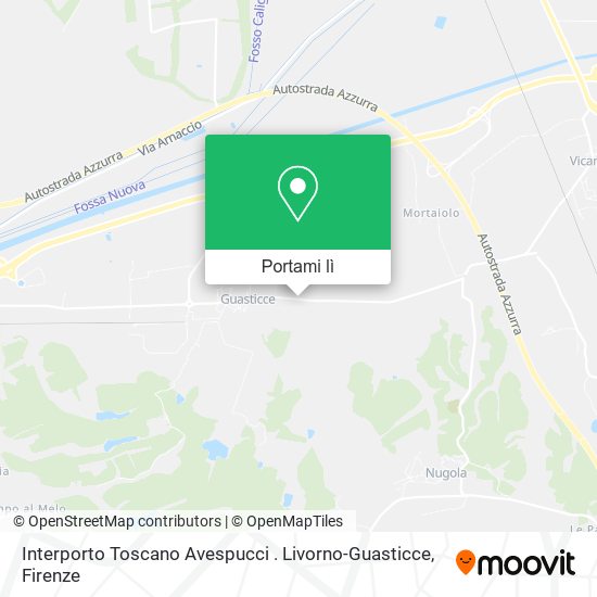 Mappa Interporto Toscano Avespucci . Livorno-Guasticce