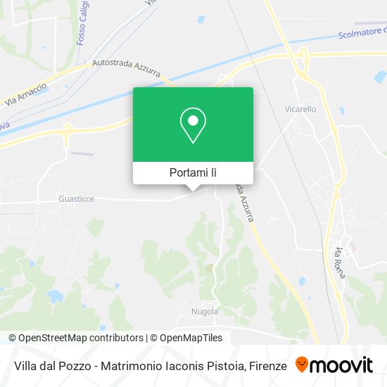 Mappa Villa dal Pozzo - Matrimonio Iaconis Pistoia