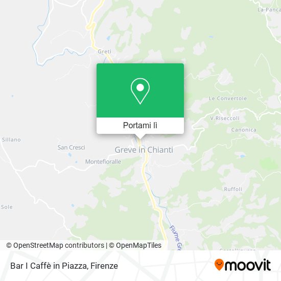 Mappa Bar I Caffè in Piazza