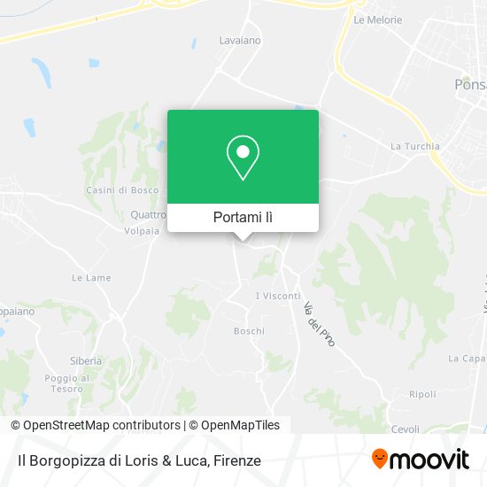 Mappa Il Borgopizza di Loris & Luca