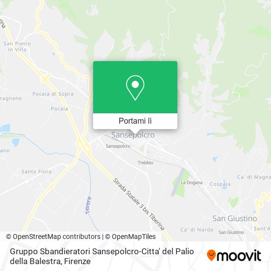 Mappa Gruppo Sbandieratori Sansepolcro-Citta' del Palio della Balestra