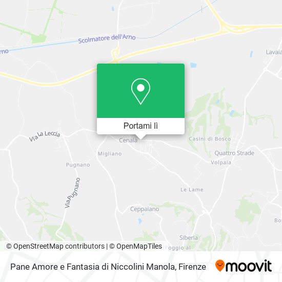 Mappa Pane Amore e Fantasia di Niccolini Manola