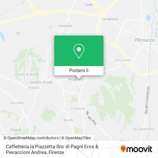 Mappa Caffetteria la Piazzetta Snc di Pagni Eros & Pieraccioni Andrea
